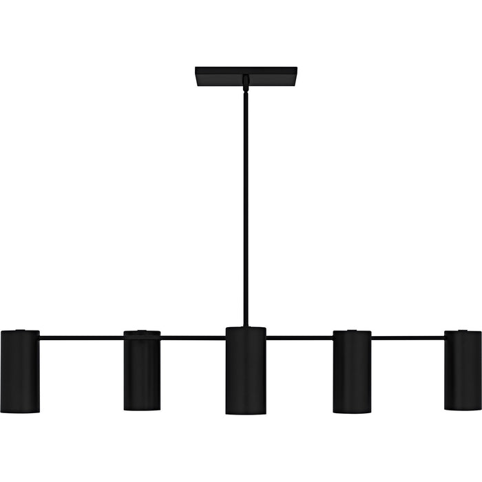 Quoizel - FLD650MBK - Six Light Linear Chandelier - Foreland - Matte Black