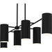 Quoizel - FLD650MBK - Six Light Linear Chandelier - Foreland - Matte Black