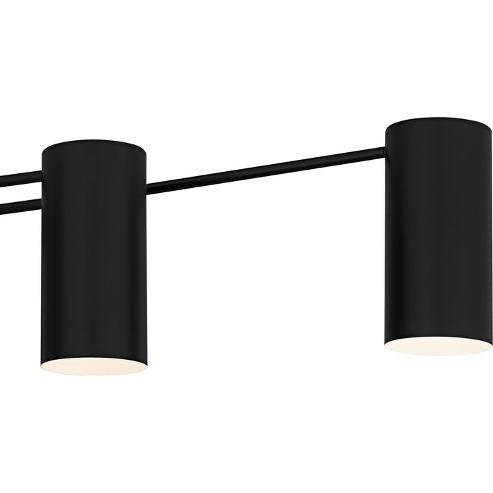 Quoizel - FLD650MBK - Six Light Linear Chandelier - Foreland - Matte Black