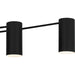 Quoizel - FLD650MBK - Six Light Linear Chandelier - Foreland - Matte Black