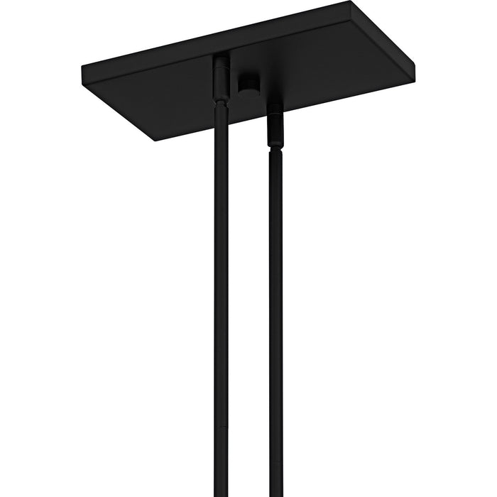 Quoizel - FLD650MBK - Six Light Linear Chandelier - Foreland - Matte Black