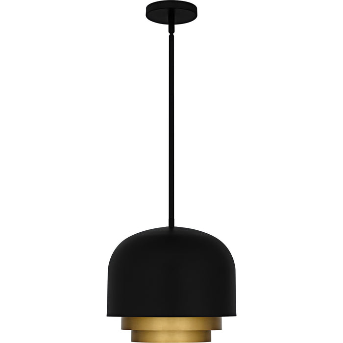 Quoizel - FRK1812MBK - Three Light Pendant - Frankie - Matte Black
