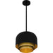 Quoizel - FRK1812MBK - Three Light Pendant - Frankie - Matte Black