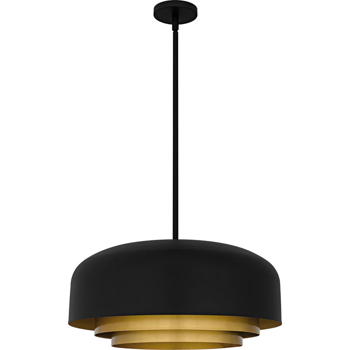 Quoizel - FRK2822MBK - Four Light Pendant - Frankie - Matte Black