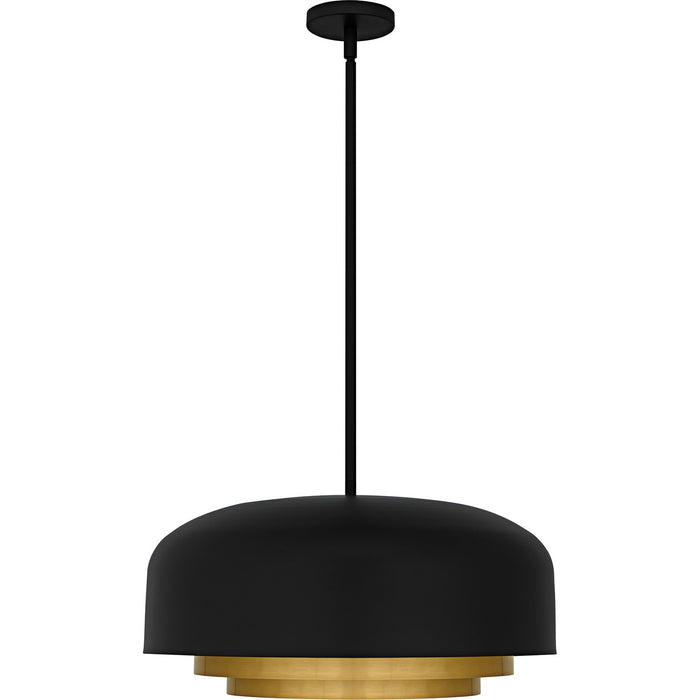 Quoizel - FRK2822MBK - Four Light Pendant - Frankie - Matte Black
