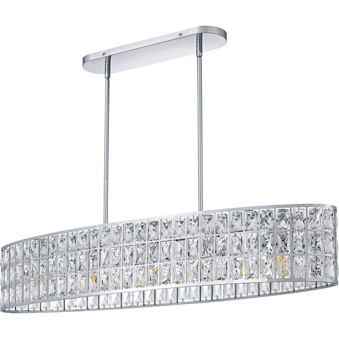 Quoizel - GIB542C - Five Light Linear Chandelier - Gibson - Polished Chrome