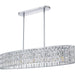 Quoizel - GIB542C - Five Light Linear Chandelier - Gibson - Polished Chrome