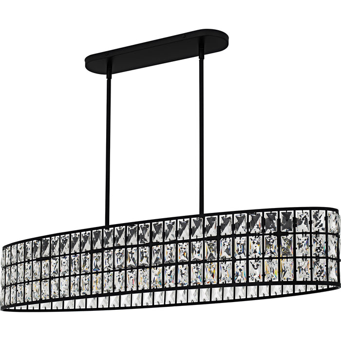 Quoizel - GIB542MBK - Five Light Linear Chandelier - Gibson - Matte Black
