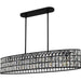 Quoizel - GIB542MBK - Five Light Linear Chandelier - Gibson - Matte Black
