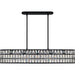 Quoizel - GIB542MBK - Five Light Linear Chandelier - Gibson - Matte Black