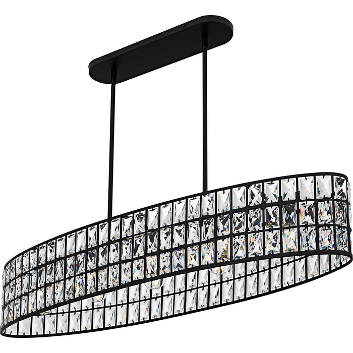 Quoizel - GIB542MBK - Five Light Linear Chandelier - Gibson - Matte Black