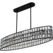 Quoizel - GIB542MBK - Five Light Linear Chandelier - Gibson - Matte Black
