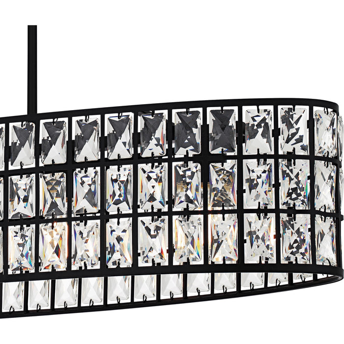 Quoizel - GIB542MBK - Five Light Linear Chandelier - Gibson - Matte Black