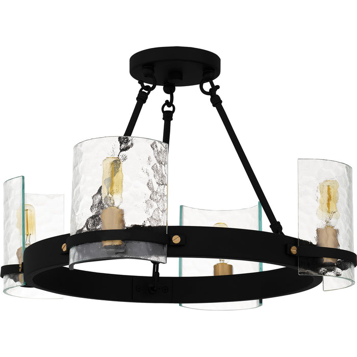 Quoizel - GLC1720MBK - Four Light Semi-Flush Mount - Gloucester - Matte Black