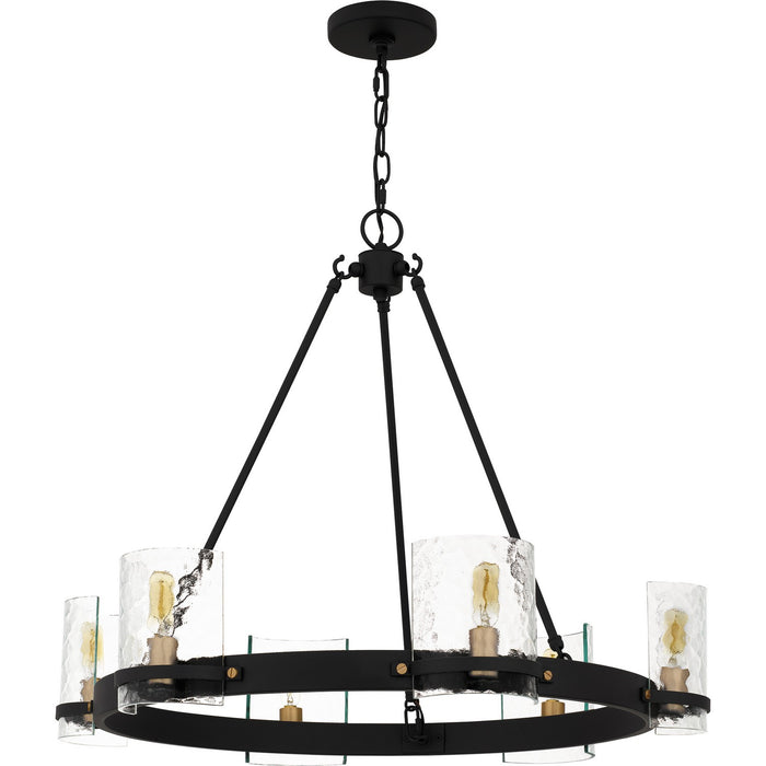 Quoizel - GLC5028MBK - Six Light Chandelier - Gloucester - Matte Black