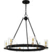 Quoizel - GLC5028MBK - Six Light Chandelier - Gloucester - Matte Black