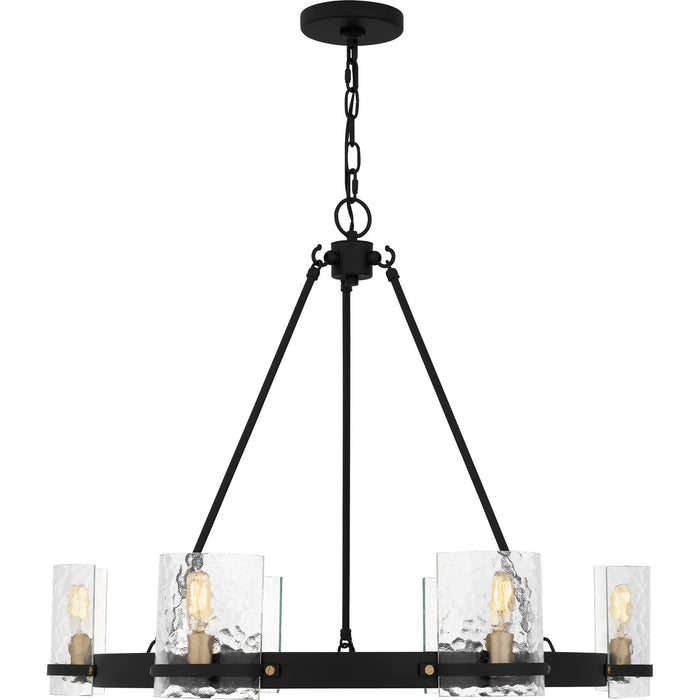 Quoizel - GLC5028MBK - Six Light Chandelier - Gloucester - Matte Black