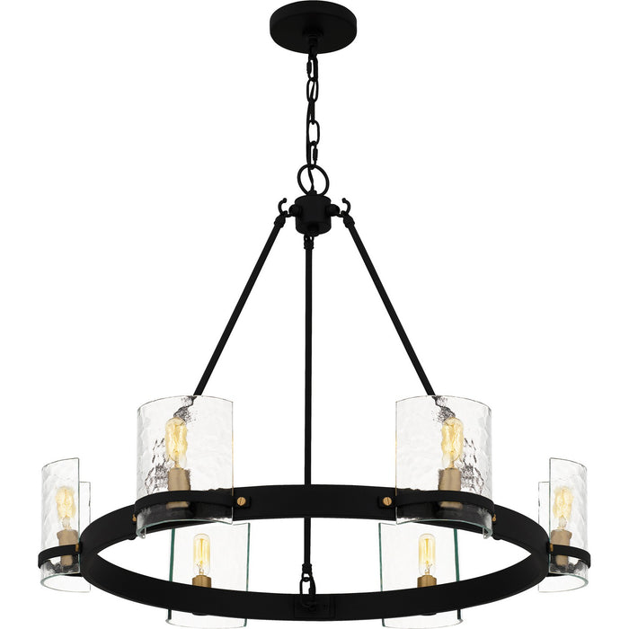 Quoizel - GLC5028MBK - Six Light Chandelier - Gloucester - Matte Black