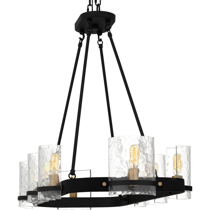 Quoizel - GLC842MBK - Eight Light Linear Chandelier - Gloucester - Matte Black