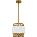 Quoizel - KAT1510BRG - One Light Mini Pendant - Kate - Brushed Gold
