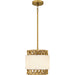 Quoizel - KAT1510BRG - One Light Mini Pendant - Kate - Brushed Gold