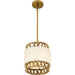 Quoizel - KAT1510BRG - One Light Mini Pendant - Kate - Brushed Gold
