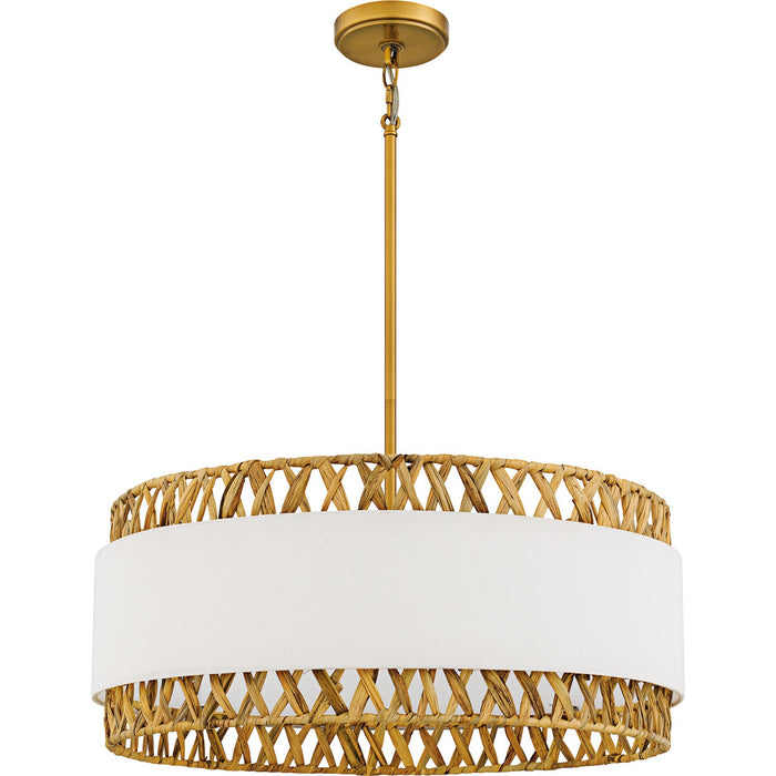 Quoizel - KAT2824BRG - Five Light Pendant - Kate - Brushed Gold