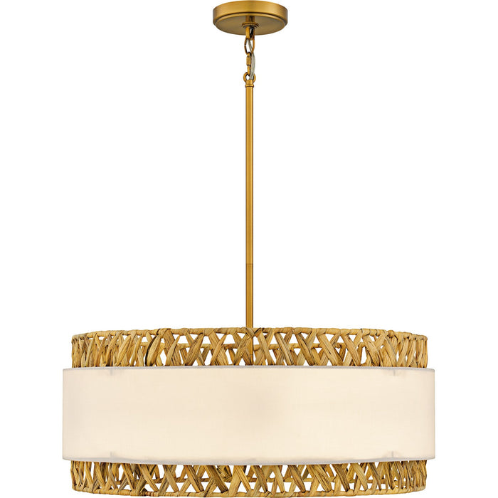 Quoizel - KAT2824BRG - Five Light Pendant - Kate - Brushed Gold
