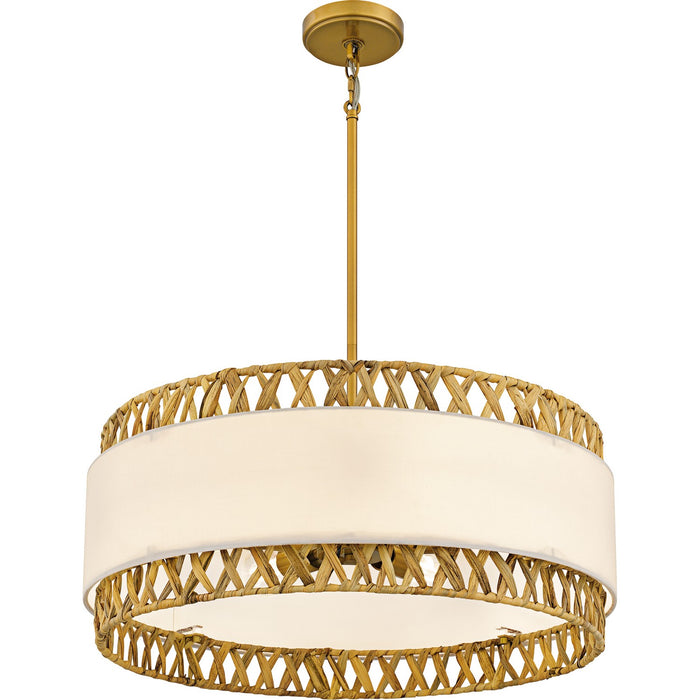 Quoizel - KAT2824BRG - Five Light Pendant - Kate - Brushed Gold