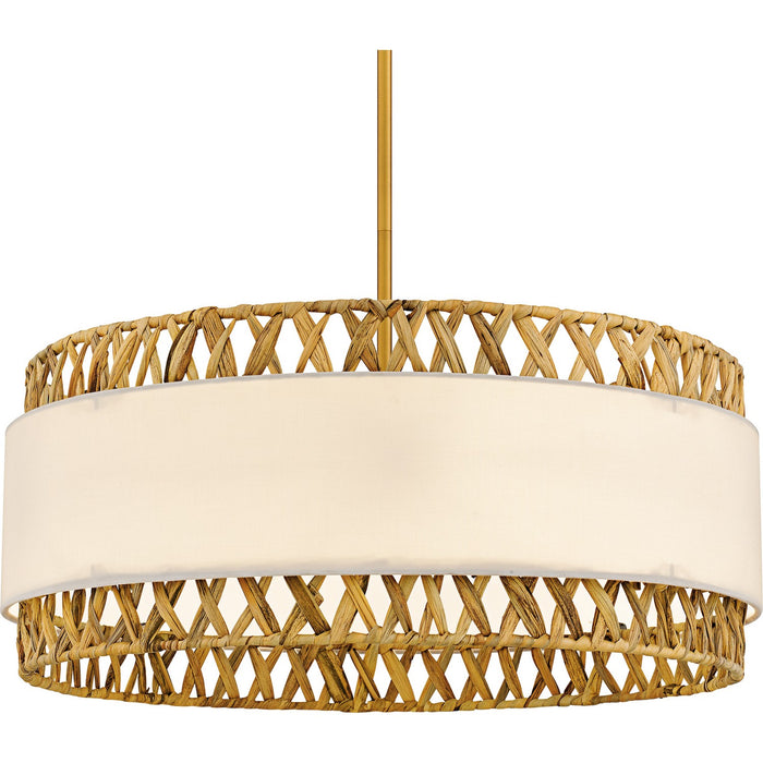 Quoizel - KAT2824BRG - Five Light Pendant - Kate - Brushed Gold