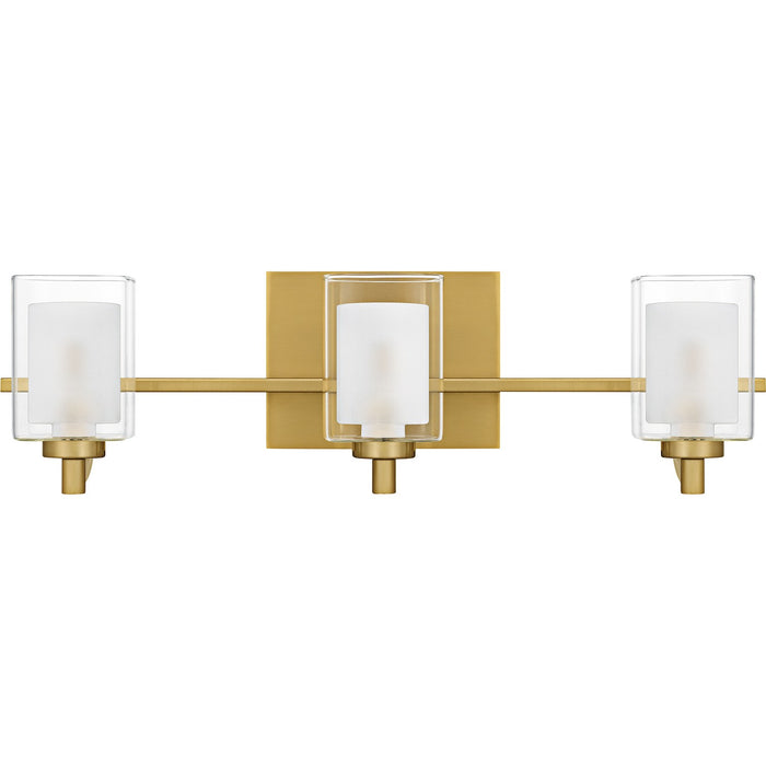 Quoizel - KLT8603BRGLED - Three Light Bath - Kolt - Brushed Gold