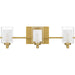 Quoizel - KLT8603BRGLED - Three Light Bath - Kolt - Brushed Gold
