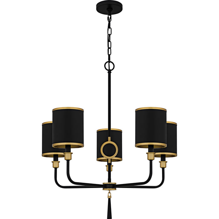 Quoizel - LKY5028MBK - Five Light Chandelier - Lockery - Matte Black