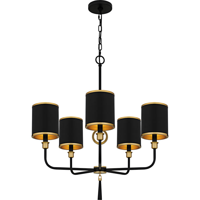 Quoizel - LKY5028MBK - Five Light Chandelier - Lockery - Matte Black