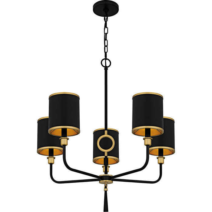 Quoizel - LKY5028MBK - Five Light Chandelier - Lockery - Matte Black