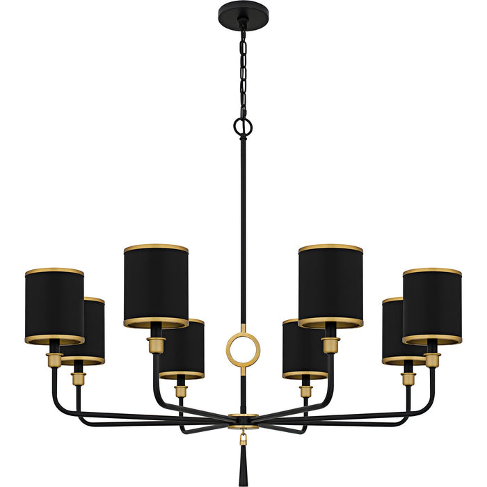 Quoizel - LKY5040MBK - Eight Light Chandelier - Lockery - Matte Black