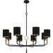 Quoizel - LKY5040MBK - Eight Light Chandelier - Lockery - Matte Black