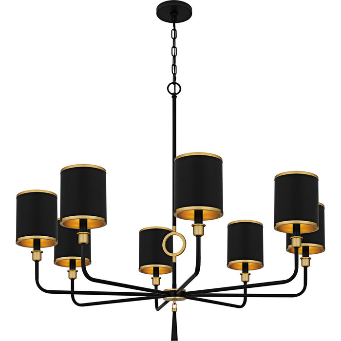 Quoizel - LKY5040MBK - Eight Light Chandelier - Lockery - Matte Black