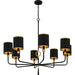 Quoizel - LKY5040MBK - Eight Light Chandelier - Lockery - Matte Black