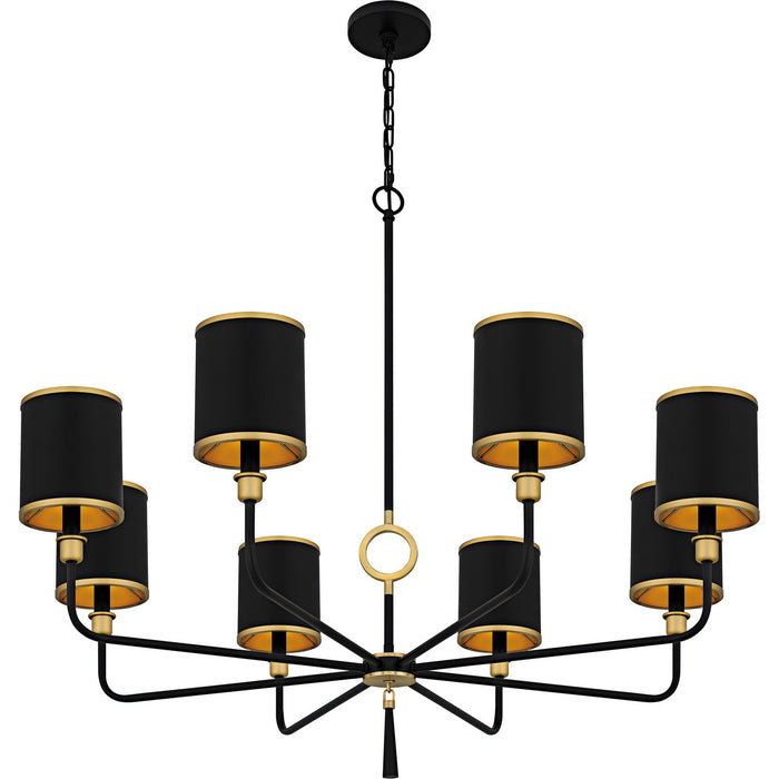 Quoizel - LKY5040MBK - Eight Light Chandelier - Lockery - Matte Black