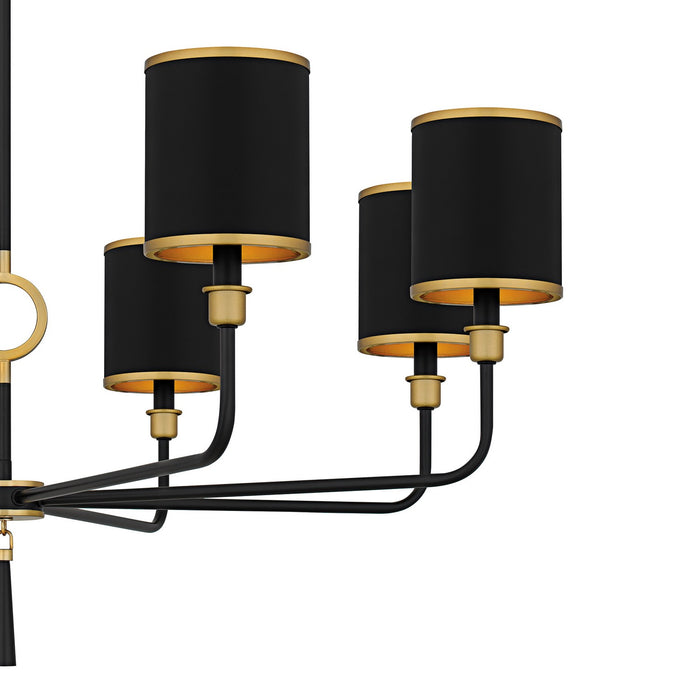 Quoizel - LKY5040MBK - Eight Light Chandelier - Lockery - Matte Black
