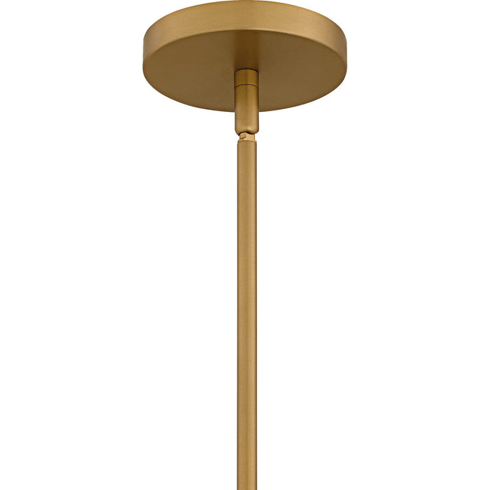Quoizel - LMI1814BWS - One Light Pendant - Lumi - Brushed Weathered Brass