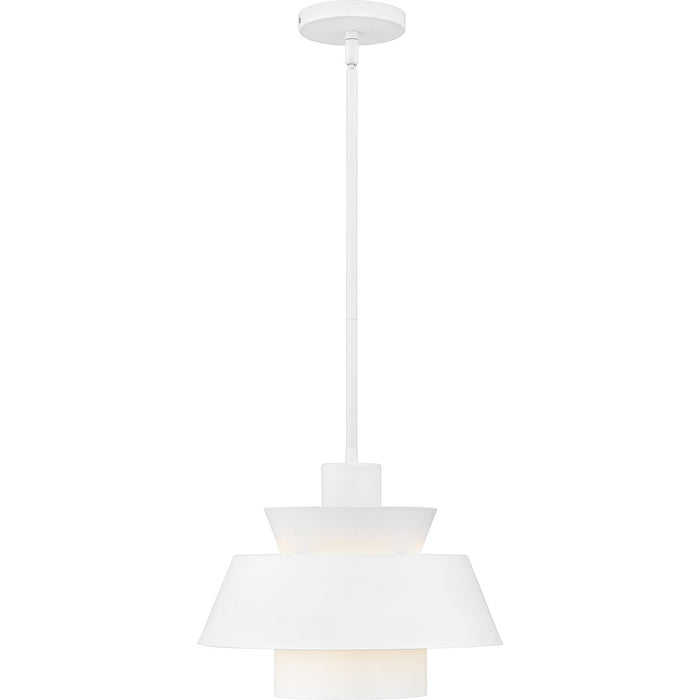 Quoizel - LMI1814W - One Light Pendant - Lumi - Matte White
