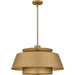 Quoizel - LMI2824BWS - Three Light Pendant - Lumi - Brushed Weathered Brass