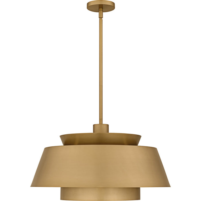 Quoizel - LMI2824BWS - Three Light Pendant - Lumi - Brushed Weathered Brass