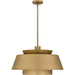 Quoizel - LMI2824BWS - Three Light Pendant - Lumi - Brushed Weathered Brass