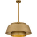 Quoizel - LMI2824BWS - Three Light Pendant - Lumi - Brushed Weathered Brass