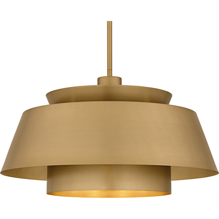 Quoizel - LMI2824BWS - Three Light Pendant - Lumi - Brushed Weathered Brass
