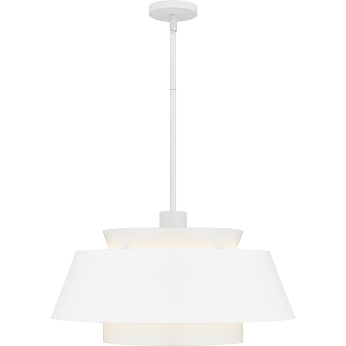 Quoizel - LMI2824W - Three Light Pendant - Lumi - Matte White