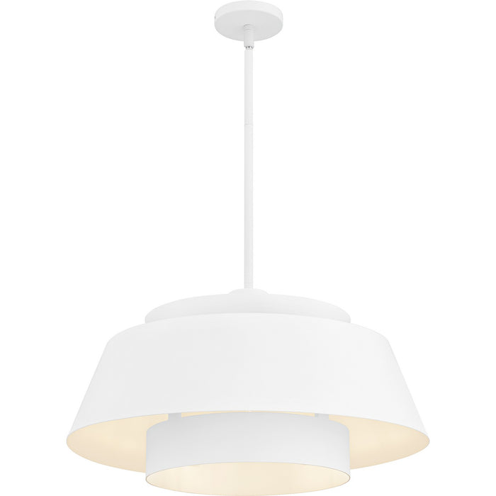 Quoizel - LMI2824W - Three Light Pendant - Lumi - Matte White